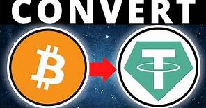 How To Convert Bitcoin BTC To USDT On Binance