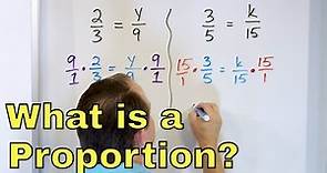 What is a Proportion in Math? Calculate & Solve Proportions & Equations - [6-3-3]