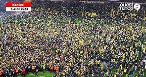 VIDÉO. Les supporters du FC Nantes envahissent le terrain après la victoire en demi-finale de Coupe de France