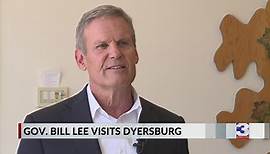 Gov. Bill Lee visits Dyersburg during special session