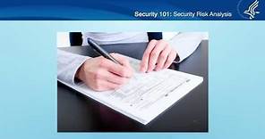 Security 101: Security Risk Analysis