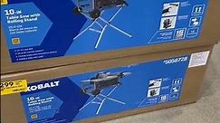 Kobalt 10” table saw with rolling stand