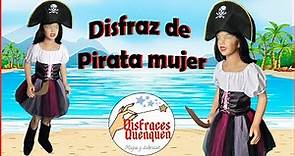 DIY. Disfraz de Pirata mujer 🏴‍☠ Como hacer disfraz de Pirata para niña.
