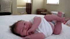 Newborn Baby Stretching