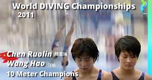 2011 Chen Ruolin & Wang Hao China Womens 10 Meter Double Synchro Diving World 陈若琳 汪皓