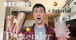 Become a BARTENDER with NO Experience 🥃🍊 {5 TIPS} + Tutorial on Bar Tools 🥄