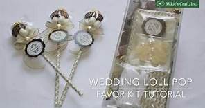 Elegant and Chic Wedding Lollipop Party Favor Idea
