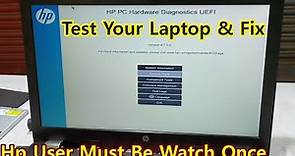 How To Run Your PCs Hardware Diagnostic || Hp PC Hardware Diagnostics UEFI || Hp PCs Hardware Test