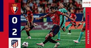 Resumen del Osasuna 0-2 Atlético de Madrid | Jornada 7 | LaLiga EA Sports 2023/24 | C. A. Osasuna