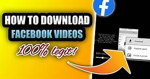 HOW TO DOWNLOAD VIDEOS ON FACEBOOK 2024
