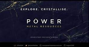 Power Metal Resources Investor Presentation and Q&A with CEO, Paul Johnson.