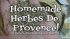 Homemade Herbes De Provence Spice Blend!! Noreen's Kitchen