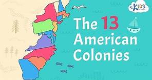 13 American Colonies | US History | Kids Academy