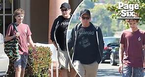 Charlie Sheen spends the day with one of his, Brooke Mueller’s sons in rare sighting