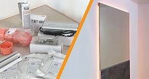 Installare uno specchio a parete con illuminazione a LED: Schlüter®-LIPROTEC-WS