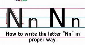 How to write the letter "Nn"