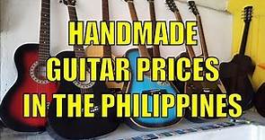 Handmade Guitar Prices In The Philippines.