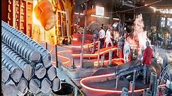 Incredible Manufacturing Process of iron Rod Arun Steel.Amazing factory process Crafting Rebar Steel