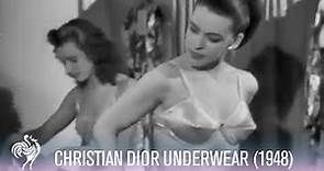 Modeling Christian Dior Underwear (1948) | Vintage Fashions
