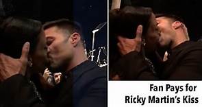 Fan Pays $90,000 to Kiss Ricky Martin and He Presents his Boyfriend!