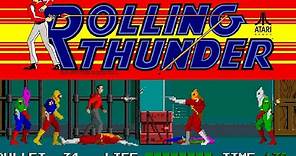 1986 Rolling Thunder (Arcade) Game Playthrough Video Game
