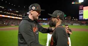 Sergio Romo makes FINAL MLB appearance! Walks off to HUGE ovation as he retires as a Giant!