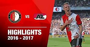 HATTRICK voor NICOLAI JØRGENSEN | Highlights Feyenoord - AZ | Eredivisie 2016-2017