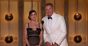 Will Ferrell & Kristen Wiig Present Best Male Actor – Motion Picture – Musical/Comedy [81st Annual Golden Globes]