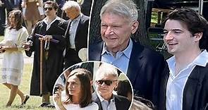 Harrison Ford, 80, and Calista Flock hart, 58, attend rarely seen son Lima's graduation
