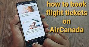 how to book flight tickets on Air Canada | #canada #usa #aircanada #flightbooking