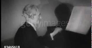 Maurice Ravel playing the piano in January 1928 (silent film)