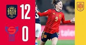 RESUMEN I España vence, se divierte, golea y da otro paso hacia el Mundial (12-0) | 🔴 SEFUTBOL