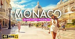 Monte Carlo, MONACO 4K HDR - Walking Tour 4K60fps