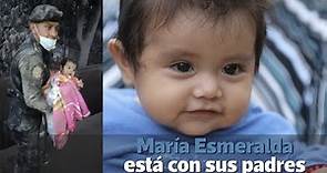 María Esmeralda, la niña milagro de Los Lotes, está con sus padres | Prensa Libre