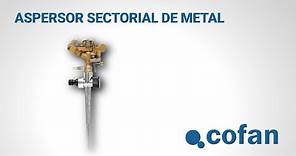 Cómo utilizar e instalar el Aspersor Sectorial de Metal | Cofan Jardinería