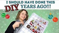EASY DIY ORNAMENT STORAGE Tote - Budget Friendly Christmas Organizer
