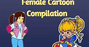 Female Cartoon Compilation with commercials and bumpers | 80's