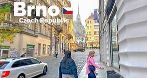 Brno, Czech Republic 🇨🇿 - November 2022 - 4K 60fps HDR Walking Tour