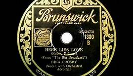 1932 HITS ARCHIVE: Here Lies Love - Bing Crosby