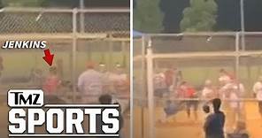 MLB's Tyrell Jenkins Throws Punches in Crazy Softball Game Brawl in Texas | TMZ Sports