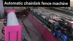 Automatic chainlink fence machine