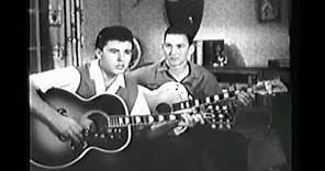 Ricky Nelson and James Burton Playing Acoustic Guitar
