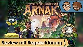 Die verlorenen Ruinen von Arnak (nominiert zum Kennerspiel des Jahres 2021)–Review & Regelübersicht