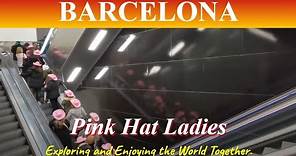 Barcelona Pink Hat Ladies | Explore Barcelona with us !