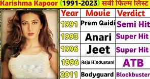 Karishma kapoor (1991-2023) All Movie List | Karishma kapoor all hit and flop movies list | Movies