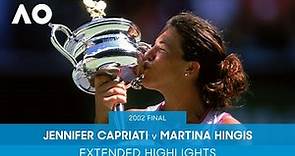 Jennifer Capriati v Martina Hingis Extended Highlights | Australian Open 2002 Final