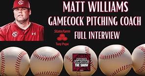South Carolina Baseball Pitching Coach Matt Williams: Full Interview