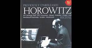 Vladimir Horowitz at Carnegie Hall - 1951