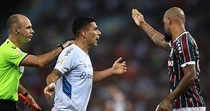 Lucho Suárez y Felipe Melo terminaron a los empujones tras el segundo gol de Gremio