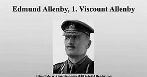 Edmund Allenby, 1. Viscount Allenby